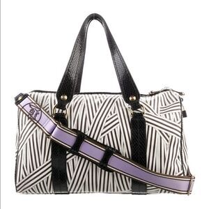 Henri Bendel Disturbed Stripe Medium Duffel